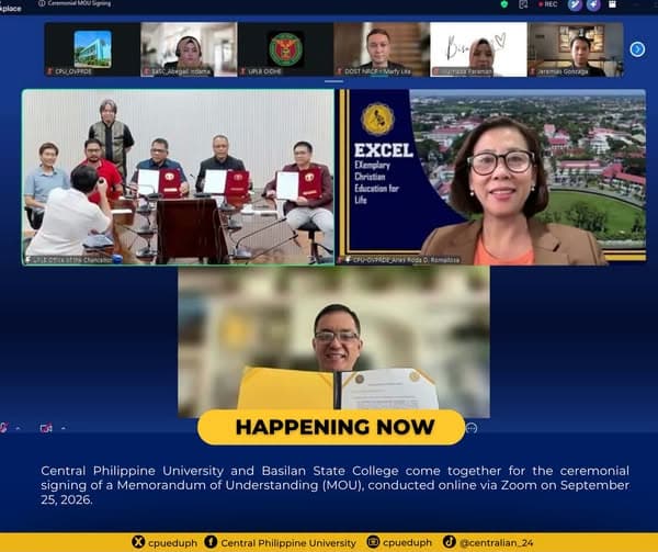𝐇𝐀𝐏𝐏𝐄𝐍𝐈𝐍𝐆 𝐍𝐎𝐖: Central Philippine University and Basilan State University...