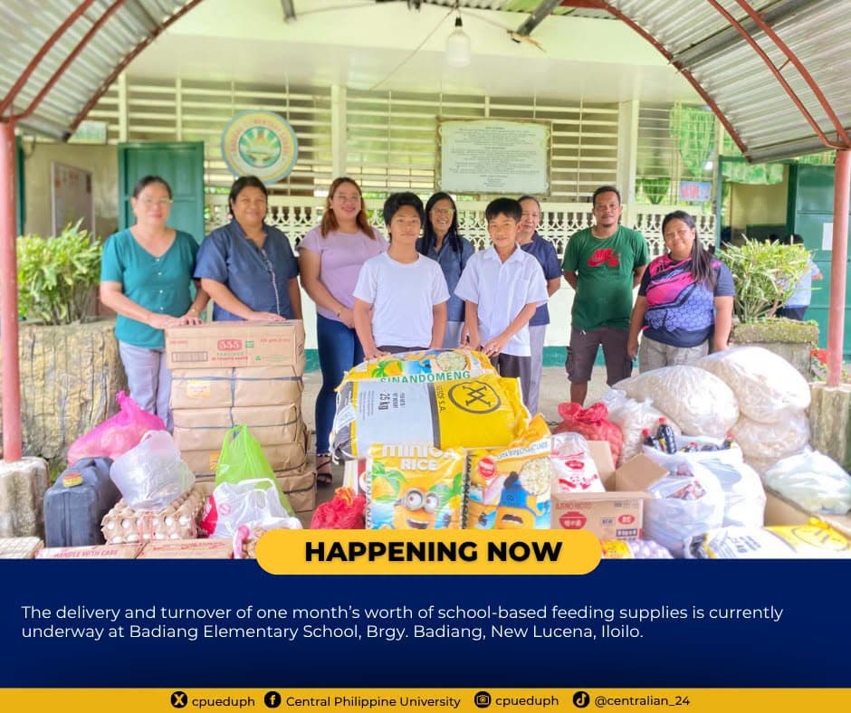 HAPPENING NOW: The delivery and turnover of one month’s worth of school-based...
